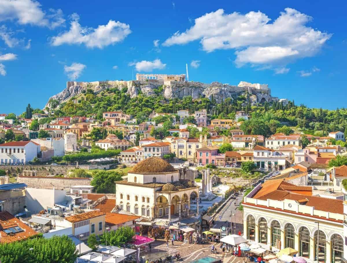 athens santorini mykonos