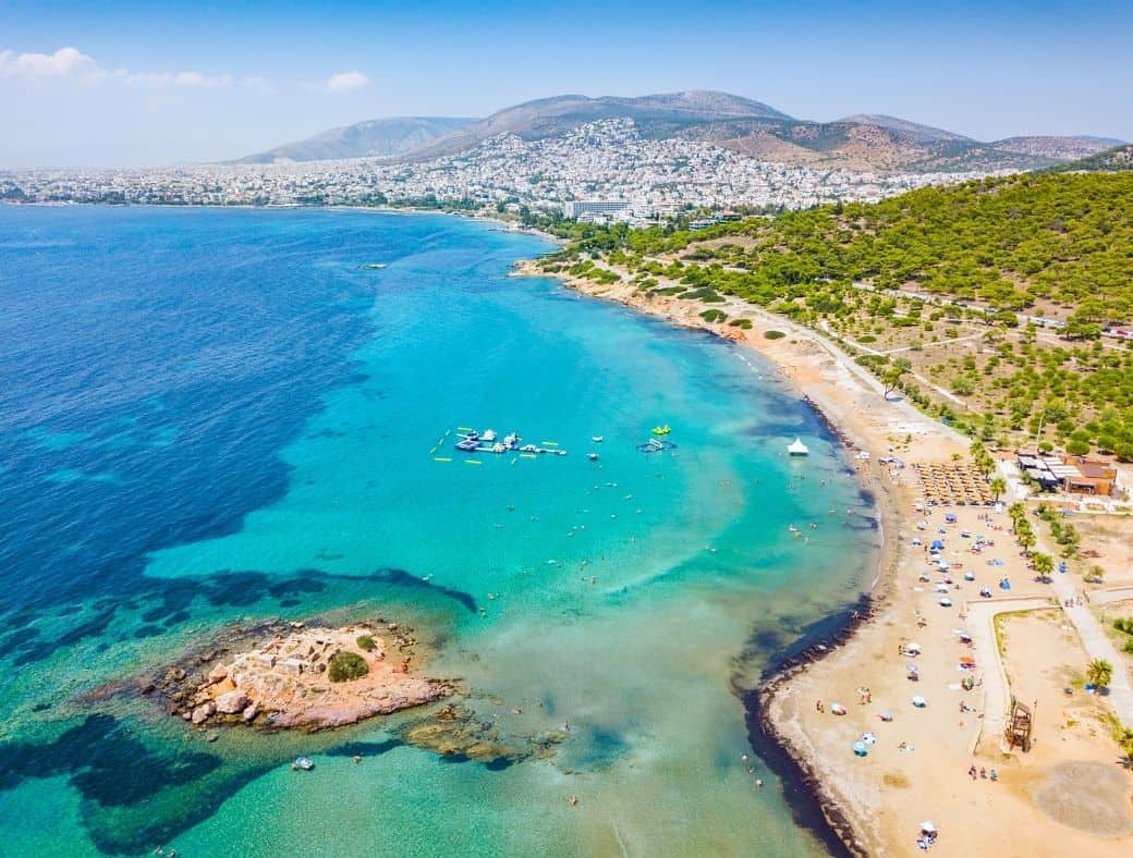 best beaches in athens