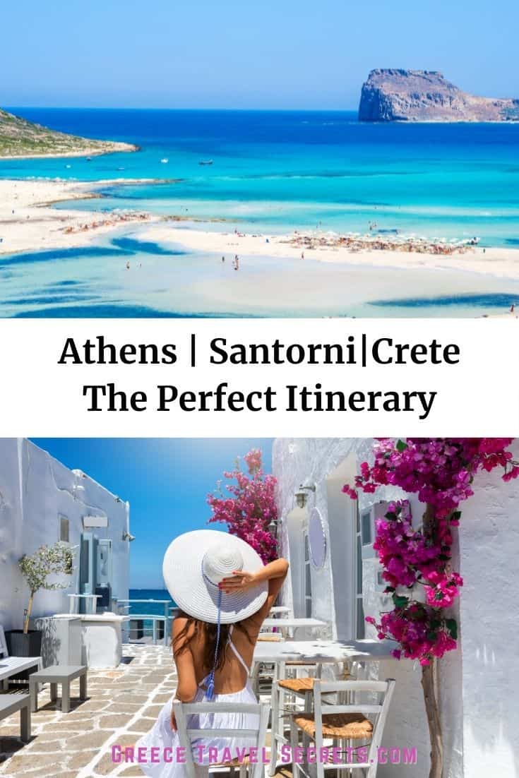 athens santorini mykonos itinerary