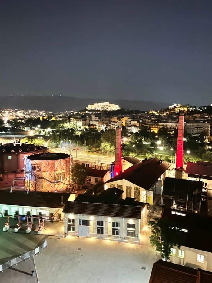 view from Dinner in the Sky Athens