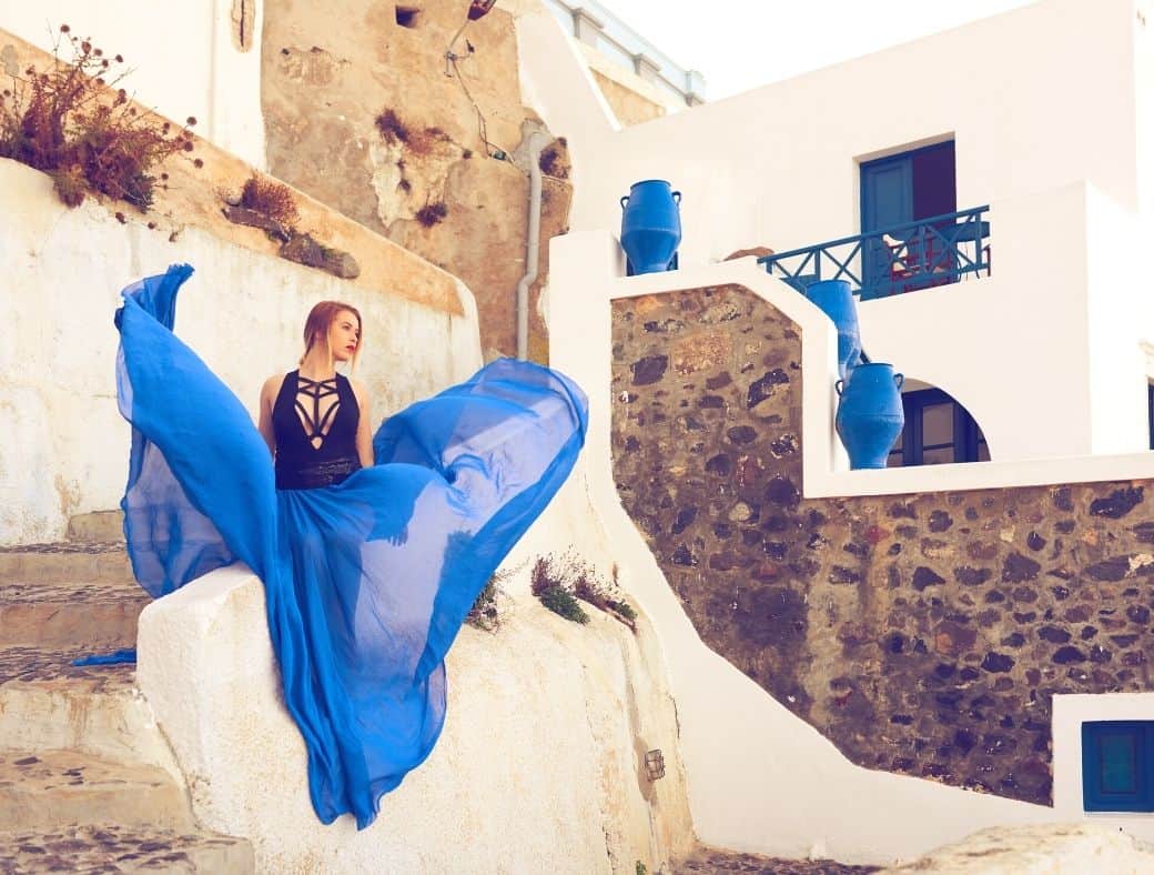 one day in santorini